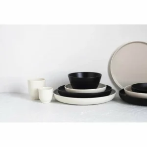 Budget ❤️ Assiette Plate Porcelaine Noire 22 cm Adélie Revol ⌛ marque pas cher 13