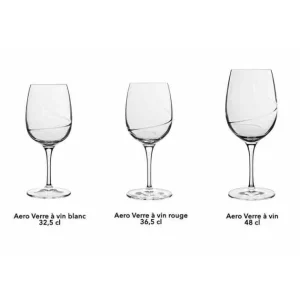 Vente flash 🎁 Verre à Vin Rouge 36.5 cl (x6) Luigi Bormioli AERO ⭐ 9