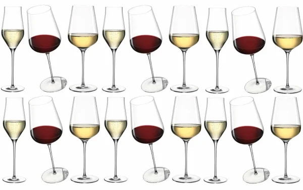 Leonardo Service De Verres à Vin Brunelli 18 Pièces, Transparent – Verres à Vin france en ligne 1