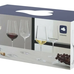 Leonardo Service De Verres à Vin Brunelli 18 Pièces, Transparent – Verres à Vin france en ligne 9