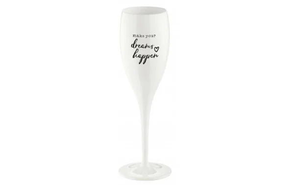 vente chaude Koziol Verre à Champagne Superglas Make Your Dreams Happen 100 Ml, 1 Pc – Verres à Champagne 1