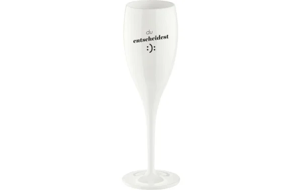 Koziol Verre à Champagne Superglas Vous Décidez 100 Ml, 1 Pièce/s, Blanc – Verres à Champagne luxe soldes 1