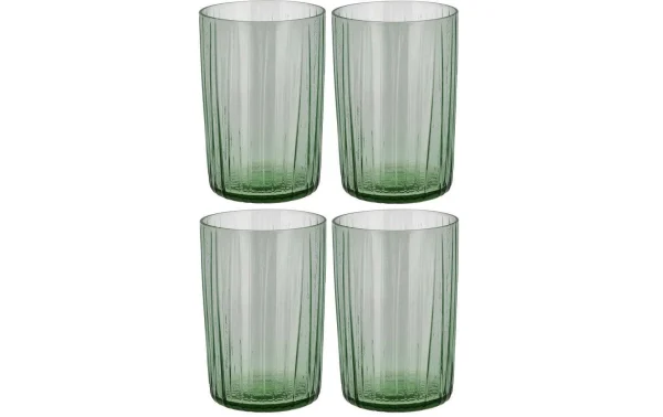 meilleur service Bitz Verre Kusintha 280 Ml, 4 Pièce/s, Vert – Verres à Boire 1