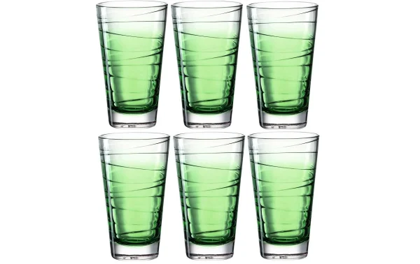 france en ligne Leonardo Verre Vario Struttura 280 Ml, 6 Pièce/s, Vert – Verres à Boire 1