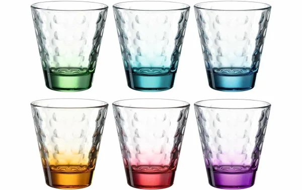 Retour Facile et Gratuit Leonardo Verre Optic 215 Ml, 6 Pièce/s, Multicolore – Verres à Boire 1