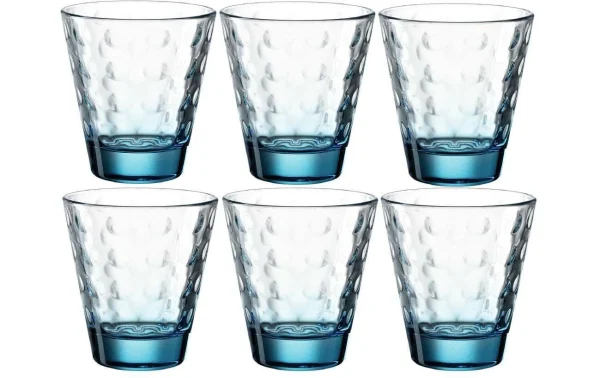 pas cher marque Leonardo Verre Optic 215 Ml, 6 Pièce/s, Bleu – Verres à Boire 1