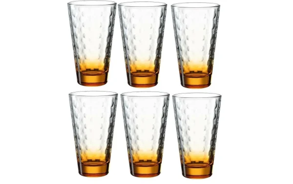 Leonardo Verre Optic 300 Ml, 6 Pièce/s, Orange – Verres à Boire marque pas cher en ligne 1