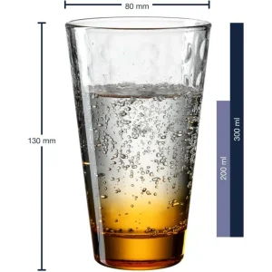 Leonardo Verre Optic 300 Ml, 6 Pièce/s, Orange – Verres à Boire marque pas cher en ligne 9