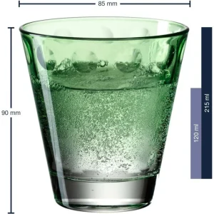 Leonardo Verre Optic Pastell 215 Ml, 6 Pièce/s, Vert – Verres à Boire Réductions 9