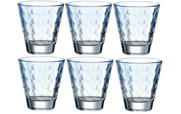 soldes en ligne Leonardo Verre Optic Pastell 215 Ml, 6 Pièce/s, Bleu – Verres à Boire 1