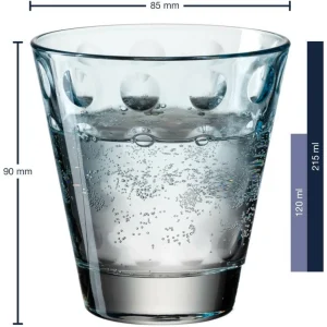 soldes en ligne Leonardo Verre Optic Pastell 215 Ml, 6 Pièce/s, Bleu – Verres à Boire 9