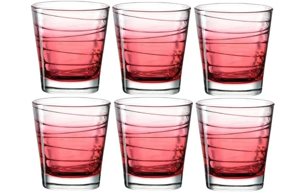 Leonardo Verre Vario Struttura 250 Ml, 6 Pièce/s, Rouge – Verres à Boire REMISE 1