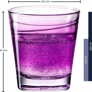 Leonardo Verre Vario Struttura 250 Ml, 6 Pièce/s, Violet – Verres à Boire pas cher en ligne 9