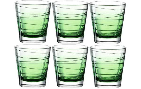 Leonardo Verre Vario Struttura 250 Ml, 6 Pièce/s, Vert – Verres à Boire Pas Cher Magasin Soldes 1