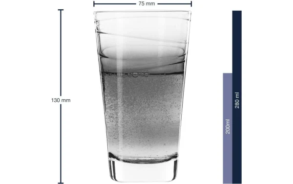 soldes en ligne Leonardo Verre Vario Struttura 280 Ml, 6 Pièce/s, Gris – Verres à Boire 4