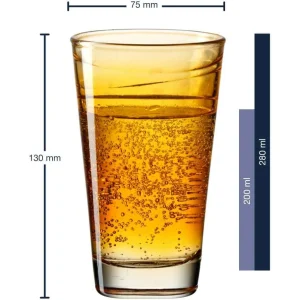 acheter Leonardo Verre Vario Struttura 280 Ml, 6 Pièce/s, Orange – Verres à Boire 9