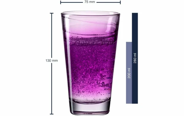 Top ventes Leonardo Verre Vario Struttura 280 Ml, 6 Pièce/s, Violet – Verres à Boire 4