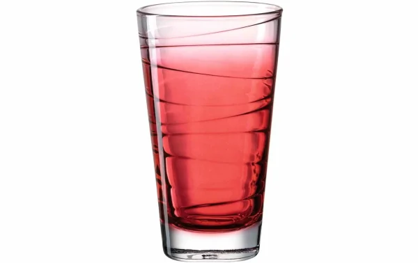 Retour Gratuit Leonardo Verre Vario Struttura 280 Ml, 6 Pièce/s, Rouge – Verres à Boire 3