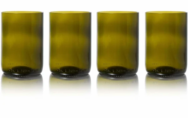 Rebottled Verre 330 Ml, 4 Pièce/s, Vert Olive – Verres à Boire offre spéciale 1