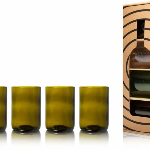 Rebottled Verre 330 Ml, 4 Pièce/s, Vert Olive – Verres à Boire offre spéciale 6