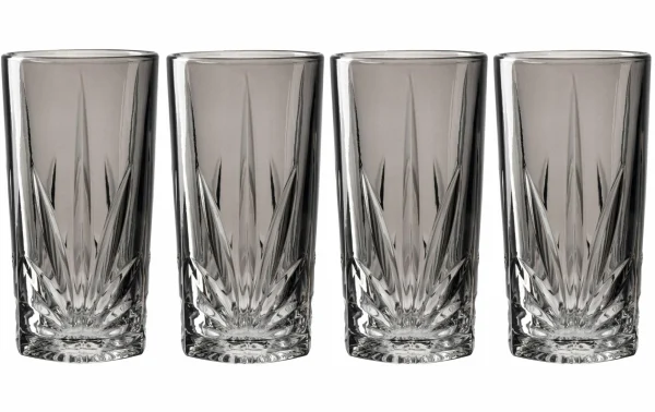 Leonardo Verre à Long Drink Capri 390 Ml, 4 Pièce/s, Gris – Verres à Cocktail Distributeur Officiel 1