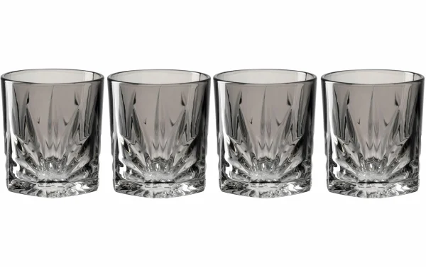 vente en ligne Leonardo Verre à Whisky Capri 330 Ml, 4 Pièce/s, Gris – Verres à Whisky 1