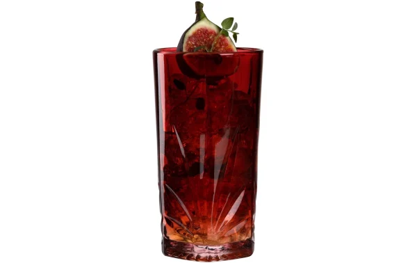 Leonardo Verre à Long Drink Capri 530 Ml, 4 Pièce/s, Rouge – Verres à Cocktail soldes magasin 4