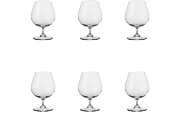 site pas cher Leonardo Verre à Cognac Ciao 400 Ml, 6 Pièce/s, Transparent – Verres à Cognac & Brandy 1