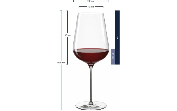 excellente qualité Leonardo Verre à Vin Rouge Brunelli 740 Ml, 6 Pièce/s, Transparent – Verres à Vin 4