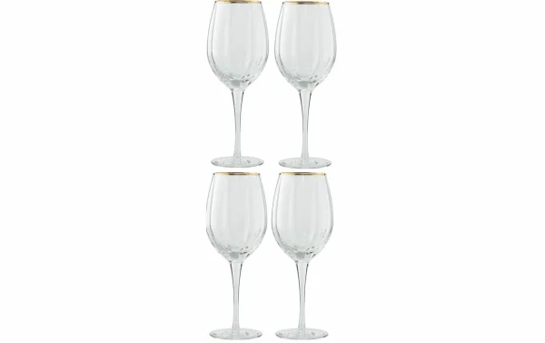 soldes pas cher Lene Bjerre Verre à Vin Blanc Claudine 450 Ml, 4 Pièce/s, Transparent – Verres à Vin 1