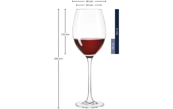 Leonardo Verre à Vin Rouge Cheers 520 Ml, 6 Pièce/s, Transparent – Verres à Vin pas cher en vente 4