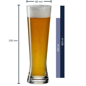 haute qualité Leonardo Verre à Bière Bionda Bar 500 Ml, 6 Pièce/s, Transparent – Verres à Bière 6