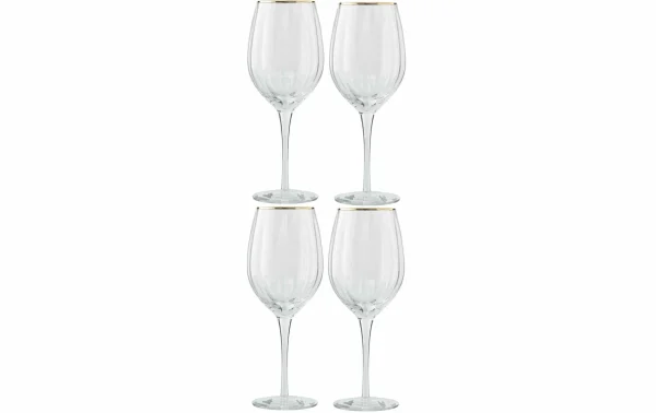 économies garanties Lene Bjerre Verre à Vin Rouge Claudine 580 Ml, 4 Pièce/s, Transparent – Verres à Vin 1