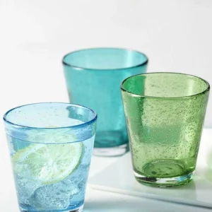 soldes pas cher Leonardo Verre Burano Azzurro 330 Ml, 6 Pièce/s, Bleu Clair – Verres à Boire 7