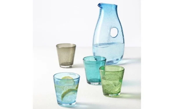 soldes pas cher Leonardo Verre Burano Azzurro 330 Ml, 6 Pièce/s, Bleu Clair – Verres à Boire 4