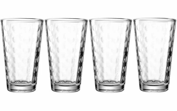 Leonardo Verre à Long Drink Optic 540 Ml, 4 Pièce/s, Transparent – Verres à Cocktail guranteed de qualité 1