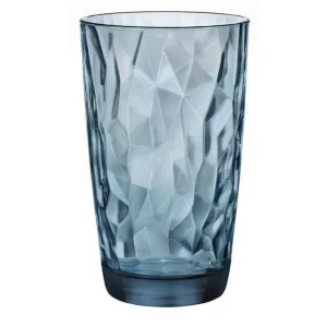 Bormioli Rocco Verre à Long Drink Diamond 470 Ml, 6 Pièce/s, Bleu – Verres à Cocktail magasin pour 6