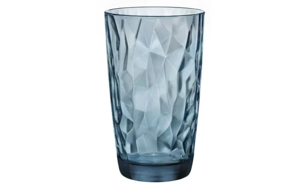 Bormioli Rocco Verre à Long Drink Diamond 470 Ml, 6 Pièce/s, Bleu – Verres à Cocktail magasin pour 3