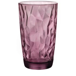 Paris Bormioli Rocco Verre à Long Drink Diamond 470 Ml, 6 Pièce/s, Violet – Verres à Cocktail 6