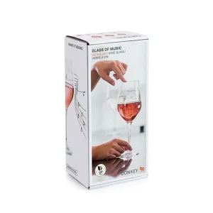 pas cher en ligne Donkey Verre De Musique 540 Ml, 1 Pièce/s, Transparent – Verres à Vin 6