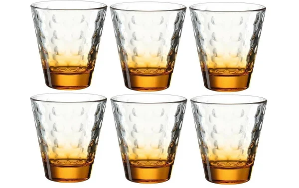 guranteed de qualité Leonardo Verre Optic 215 Ml, 6 Pièce/s, Orange – Verres à Boire 1