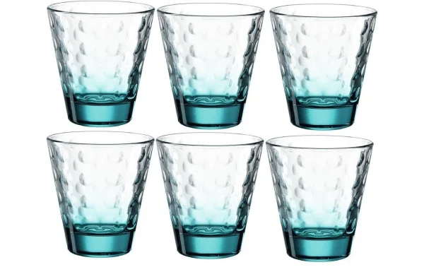 Leonardo Verre Optic 215 Ml, 6 Pièce/s, Turquoise – Verres à Boire à prix très bas 1