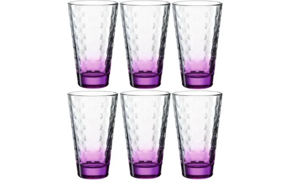 design à la mode Leonardo Verre Optic 300 Ml, 6 Pièce/s, Violet – Verres à Boire 1