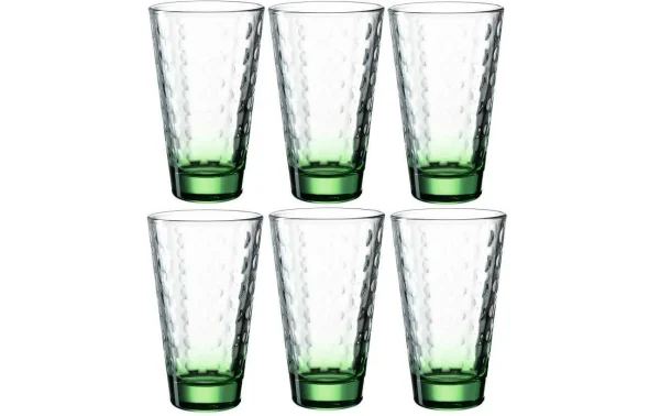 marque pas cher Leonardo Verre Optic 300 Ml, 6 Pièce/s, Vert – Verres à Boire 1