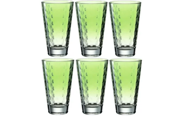 Leonardo Verre Optic Pastell 300 Ml, 6 Pièce/s, Vert – Verres à Boire magasin pas cher 1