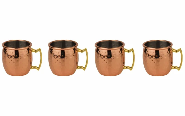 Paderno Gobelets à Cocktail Moscow Mule Mini 60 Ml, 4 Pièce/s, Cuivre – Verres à Cocktail marque pas cher en ligne 1