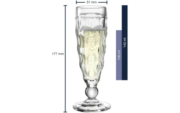 Leonardo Verre à Champagne Brindisi 140 Ml, 6 Pièce/s, Transparent – Verres à Champagne prix pas cher 4