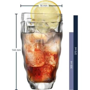 Leonardo Verre à Long Drink Brindisi 370 Ml, 6 Pièce/s, Transparent – Verres à Cocktail prix de gros 9