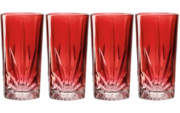 économies garanties Leonardo Verre à Long Drink Capri 390 Ml, 4 Pièce/s, Rouge – Verres à Cocktail 1