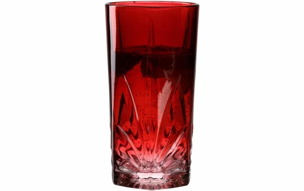 économies garanties Leonardo Verre à Long Drink Capri 390 Ml, 4 Pièce/s, Rouge – Verres à Cocktail 4